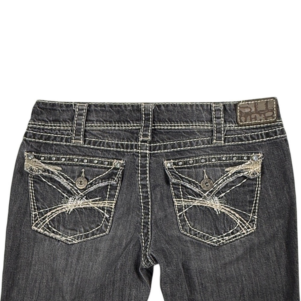 Silver Jeans McKenzie Slim Bootcut Dark Wash Thick Stitch Rhinestone W31 L32 - Picture 3 of 7